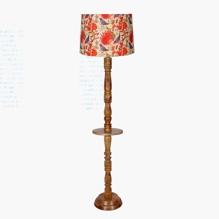 HOMESAKE Wooden Floor Lamp
