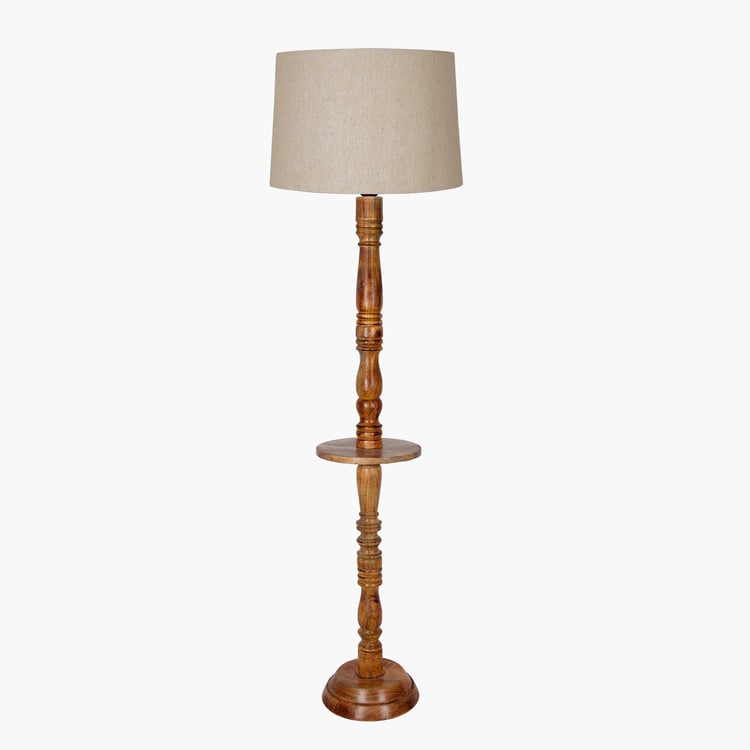 HOMESAKE Wooden Floor Lamp