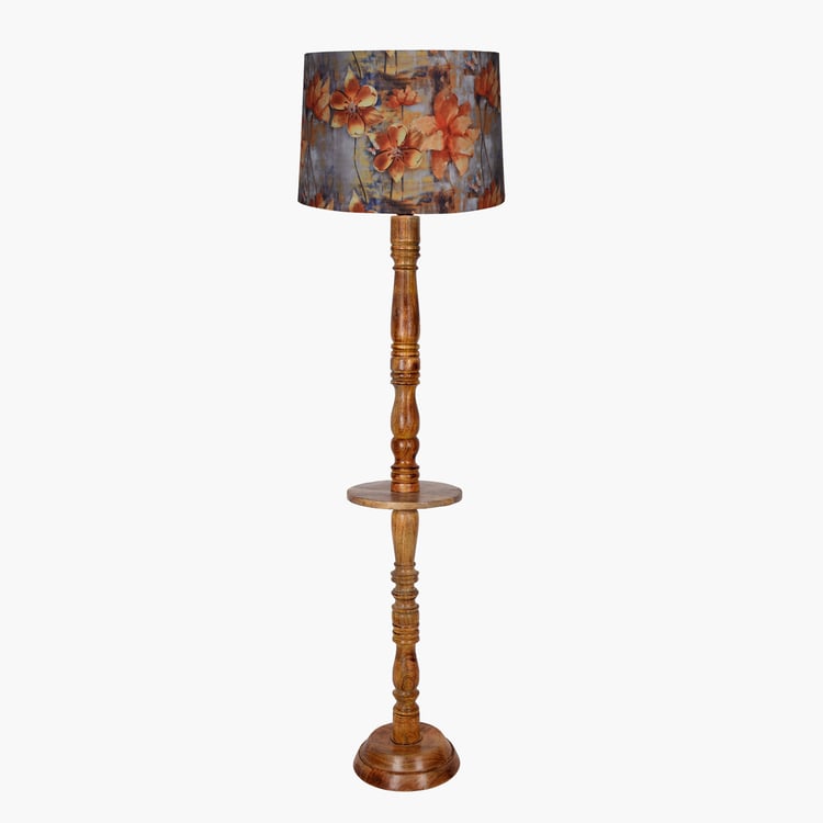 HOMESAKE Wooden Floor Lamp