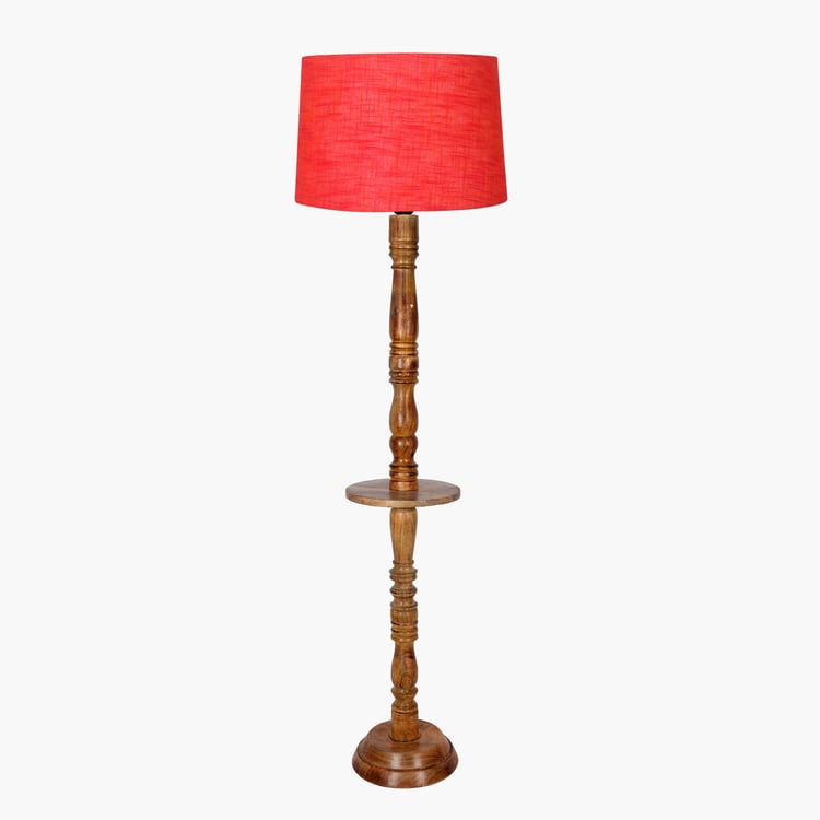 HOMESAKE Wooden Floor Lamp