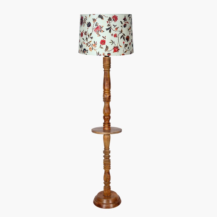 HOMESAKE Wooden Floor Lamp