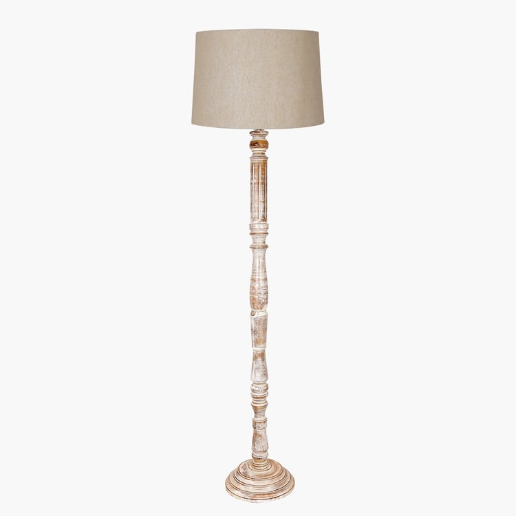 HOMESAKE Wooden Floor Lamp