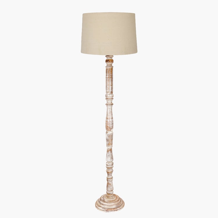 HOMESAKE Wooden Floor Lamp
