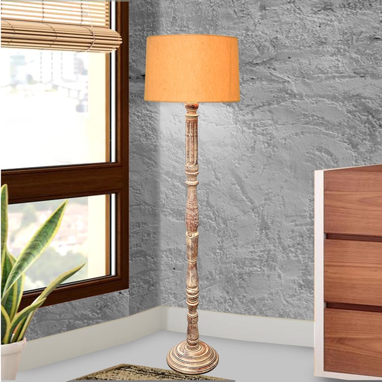 HOMESAKE Wooden Floor Lamp