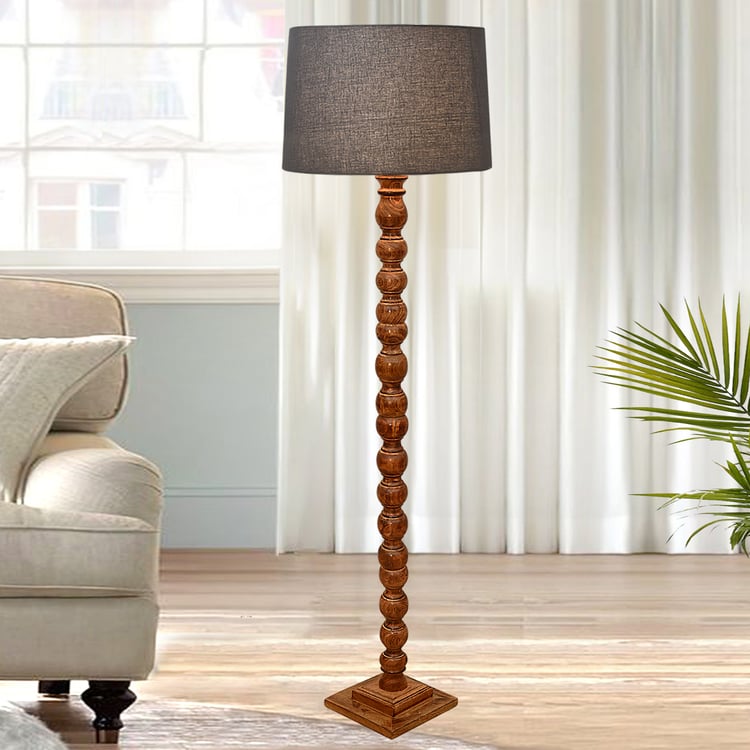 HOMESAKE Wooden Floor Lamp