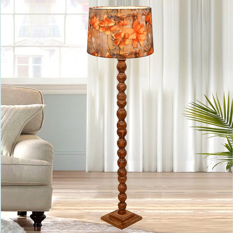 HOMESAKE Wooden Floor Lamp