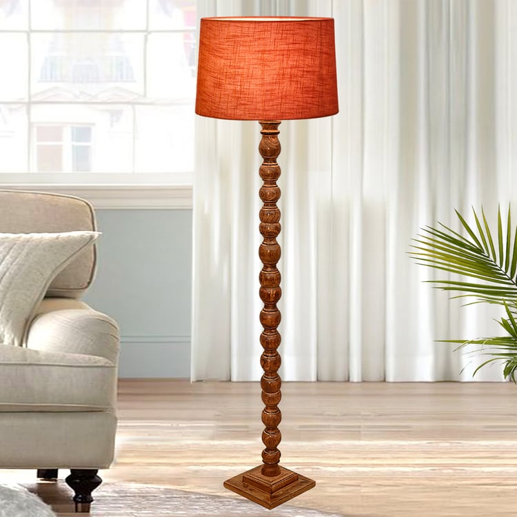 HOMESAKE Wooden Floor Lamp