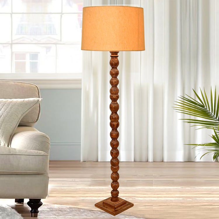 HOMESAKE Wooden Floor Lamp