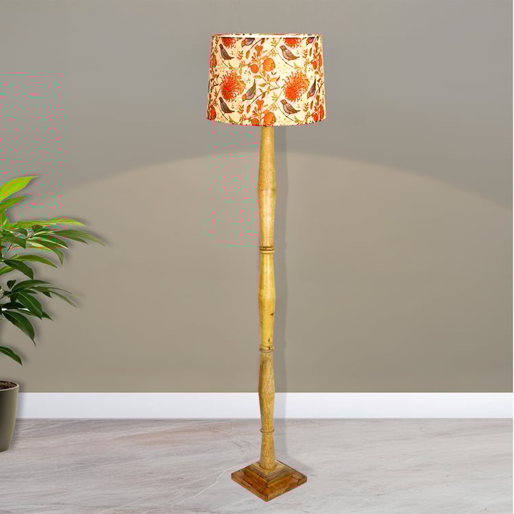 HOMESAKE Wooden Floor Lamp