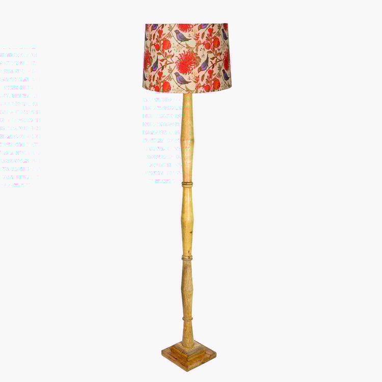 HOMESAKE Wooden Floor Lamp