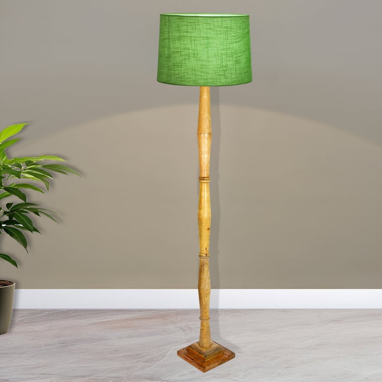 HOMESAKE Wooden Floor Lamp