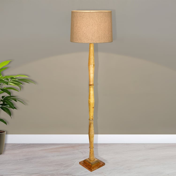 HOMESAKE Wooden Floor Lamp
