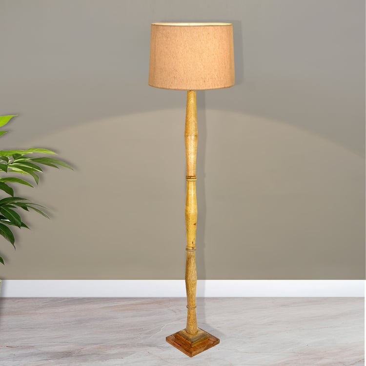 HOMESAKE Wooden Floor Lamp