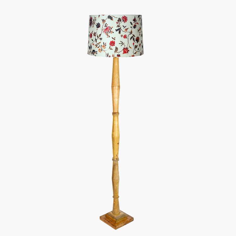 HOMESAKE Wooden Floor Lamp