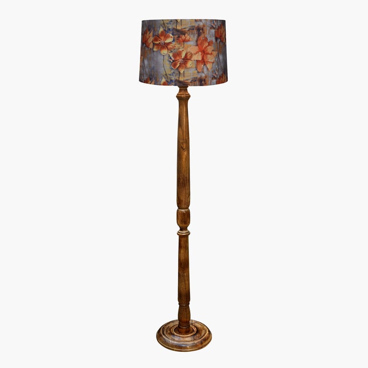 HOMESAKE Wooden Floor Lamp