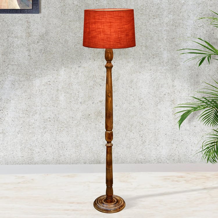 HOMESAKE Wooden Floor Lamp