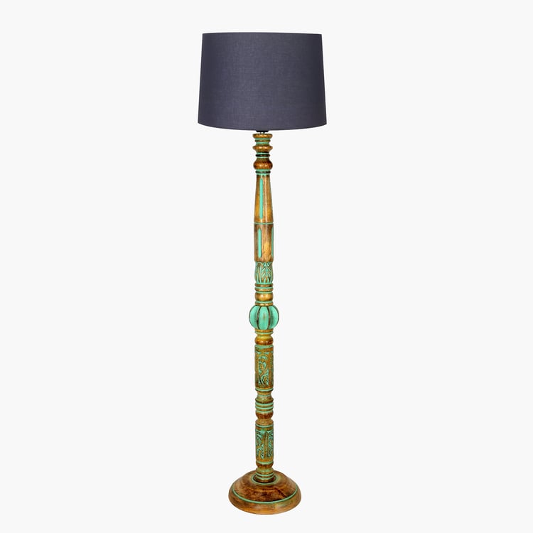 HOMESAKE Wooden Floor Lamp