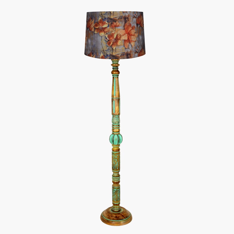 HOMESAKE Wooden Floor Lamp