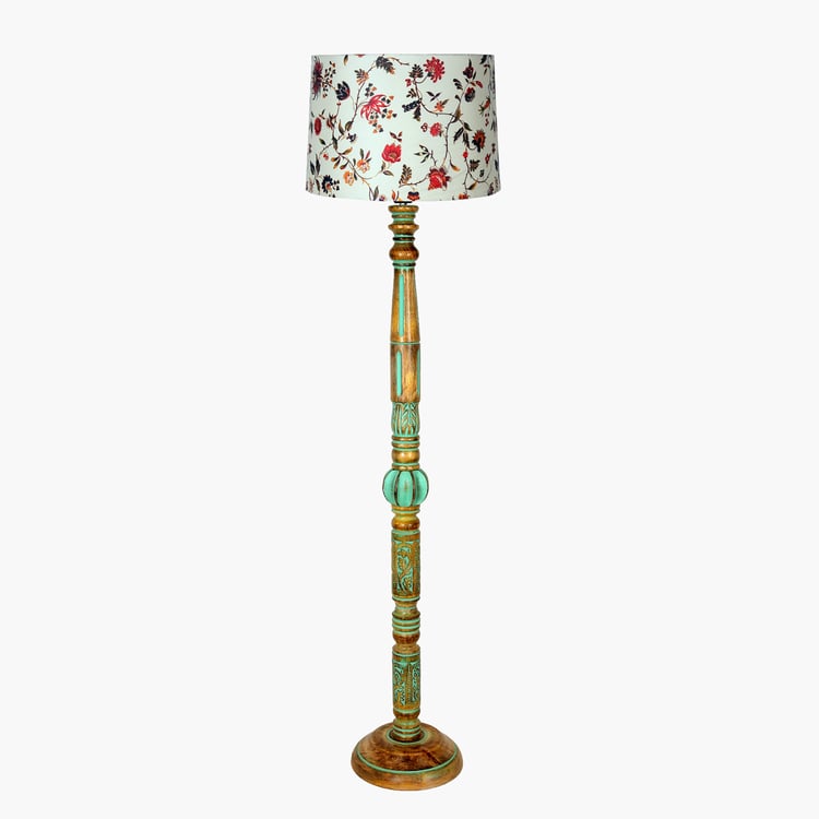 HOMESAKE Wooden Floor Lamp