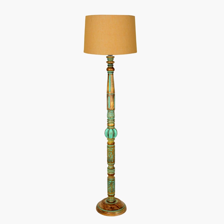 HOMESAKE Wooden Floor Lamp