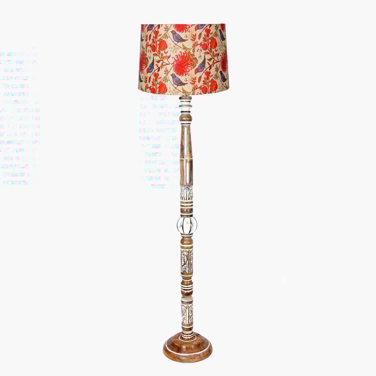 HOMESAKE Wooden Floor Lamp