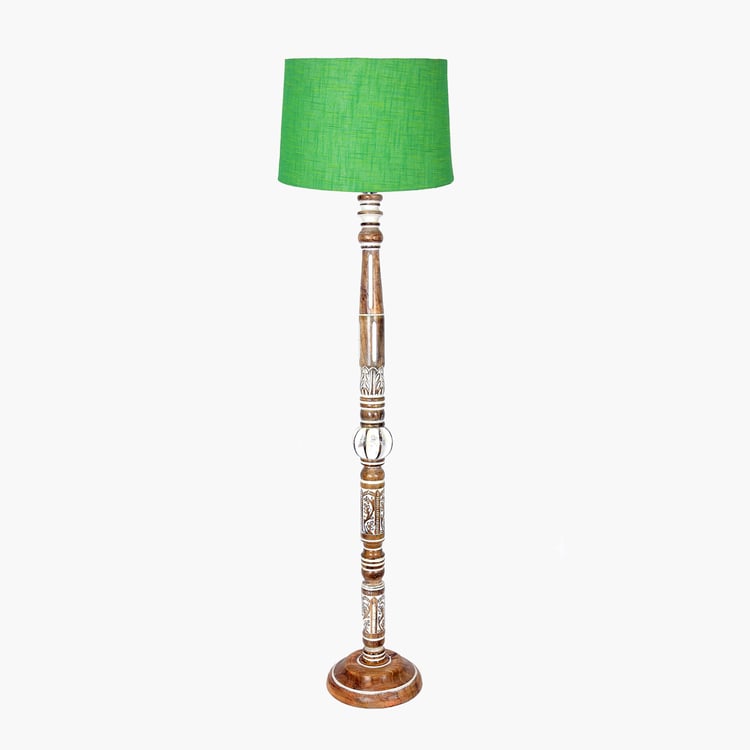 HOMESAKE Wooden Floor Lamp