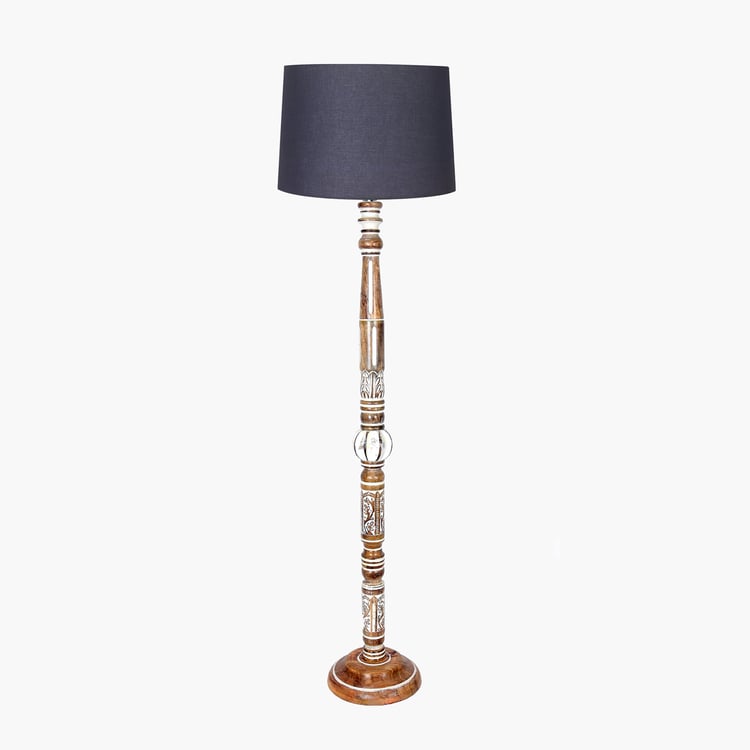 HOMESAKE Wooden Floor Lamp