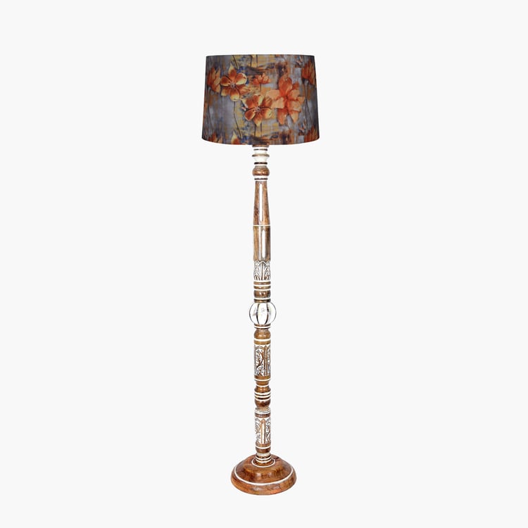 HOMESAKE Wooden Floor Lamp