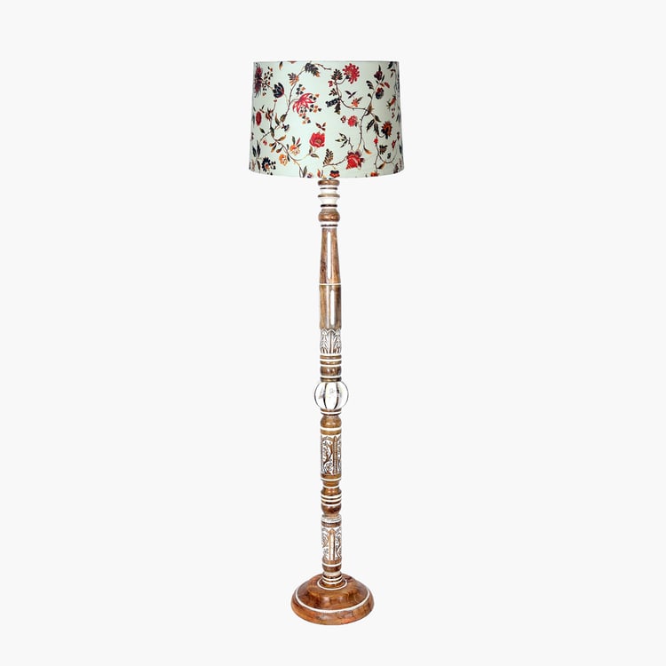 HOMESAKE Wooden Floor Lamp