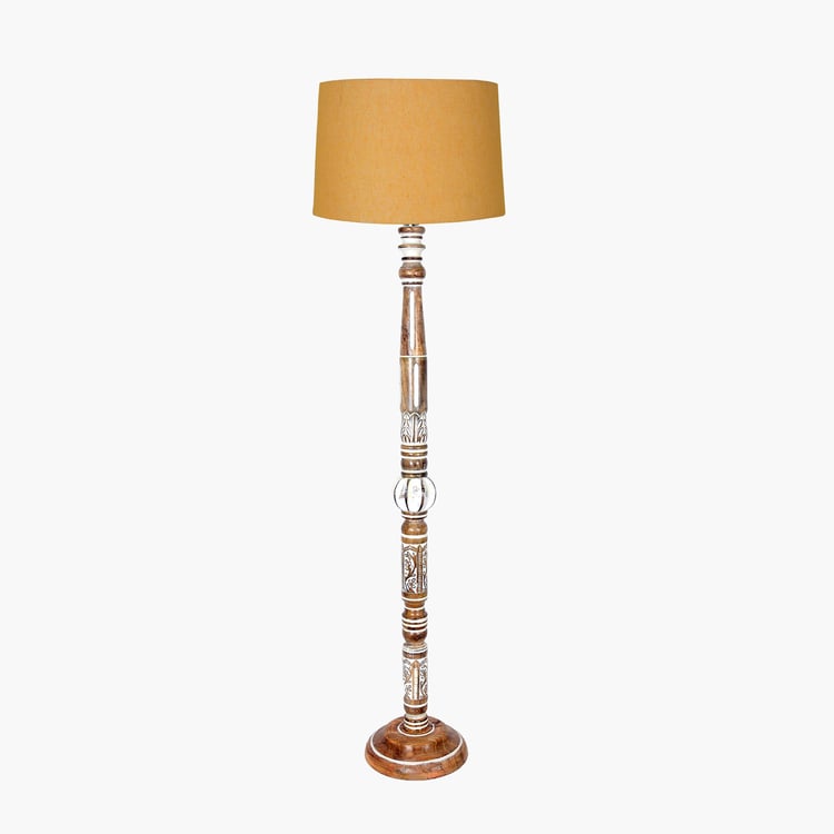 HOMESAKE Wooden Floor Lamp