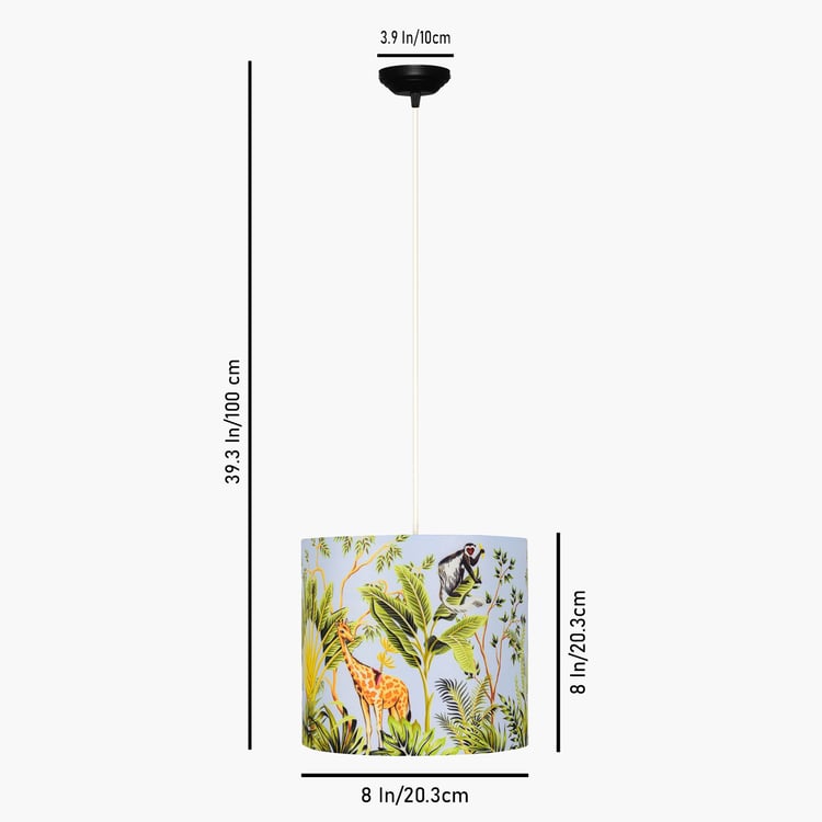 HOMESAKE Fabric Hanging Lamp