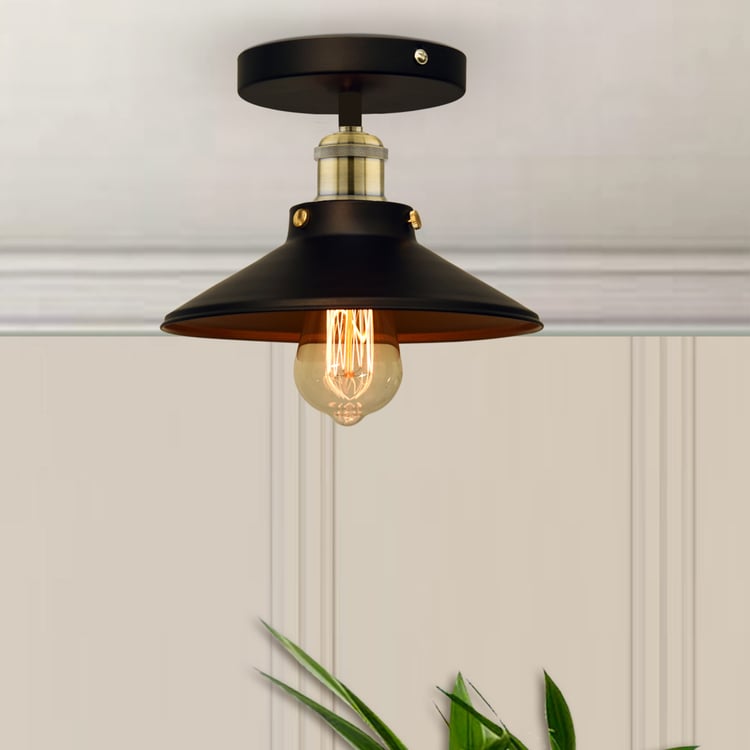 HOMESAKE Metal Semi-Flush Mount Ceiling Light
