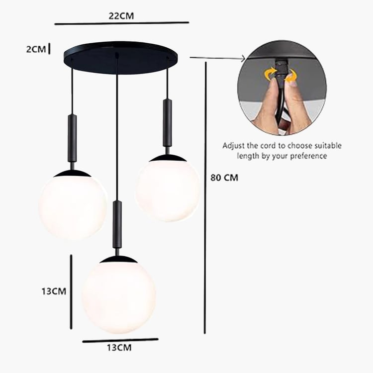HOMESAKE Metal Cluster Ceiling Lamp