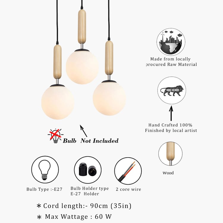 HOMESAKE Glass Cluster Ceiling Light