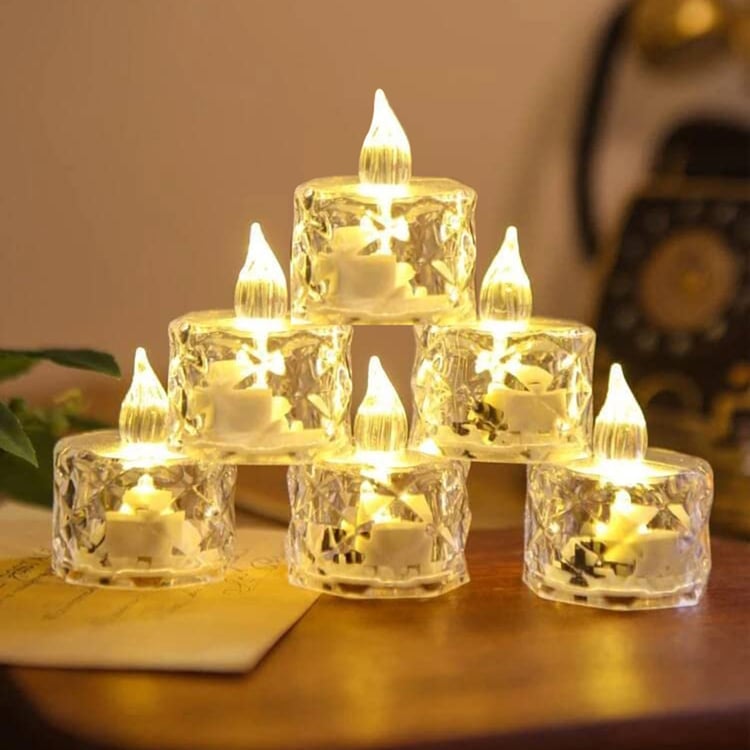 HOMESAKE Set of 6 LED T-Light Candles