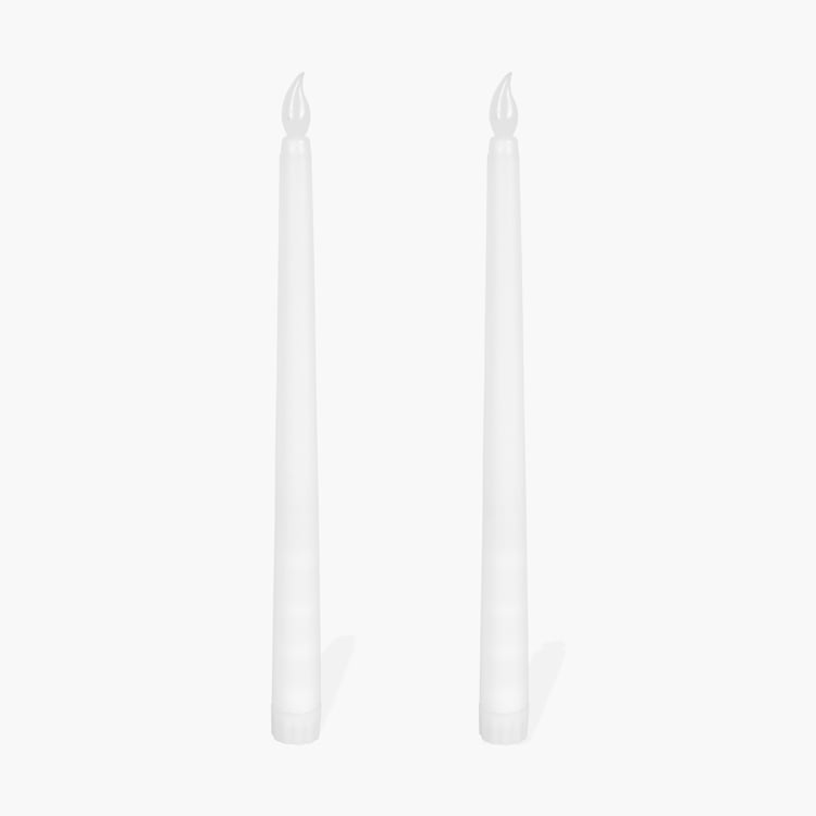 HOMESAKE Set of 2 LED Taper Candles