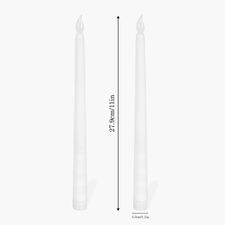 HOMESAKE Set of 6 LED Taper Candles