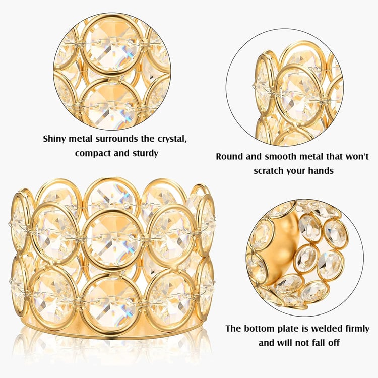HOMESAKE Set of 10 T-Light Candle Holders