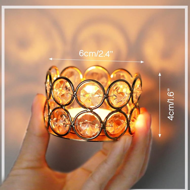 HOMESAKE Set of 6 Metal T-Light Holders