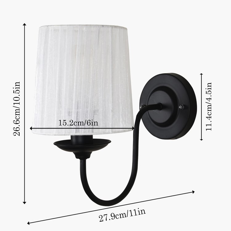 HOMESAKE Set of 2 Metal Wall Lamps