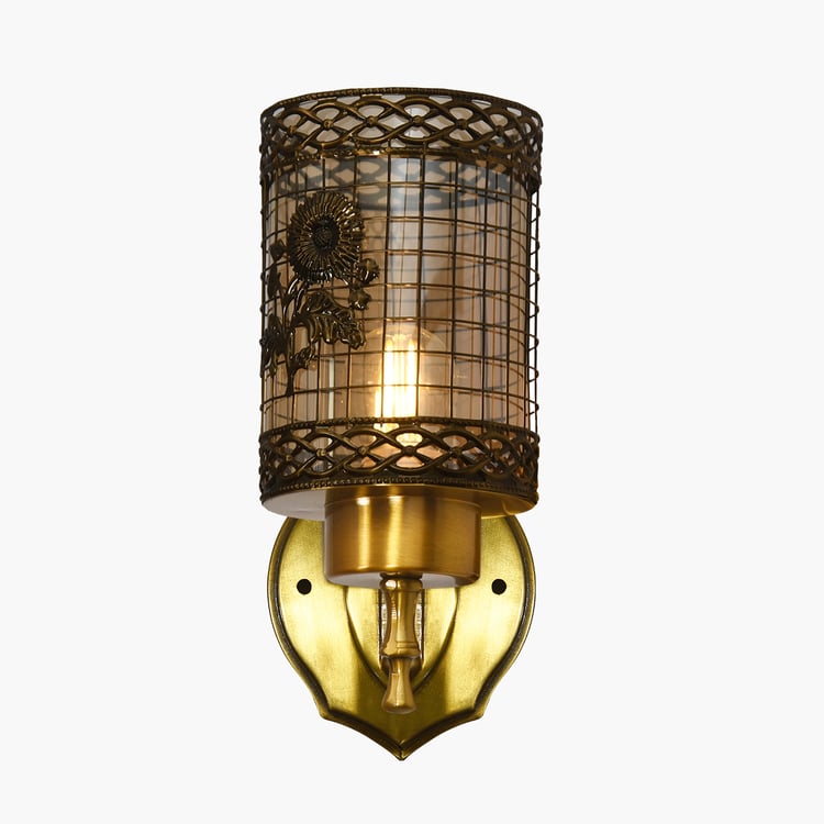 HOMESAKE Metal and Glass Wall Lamp