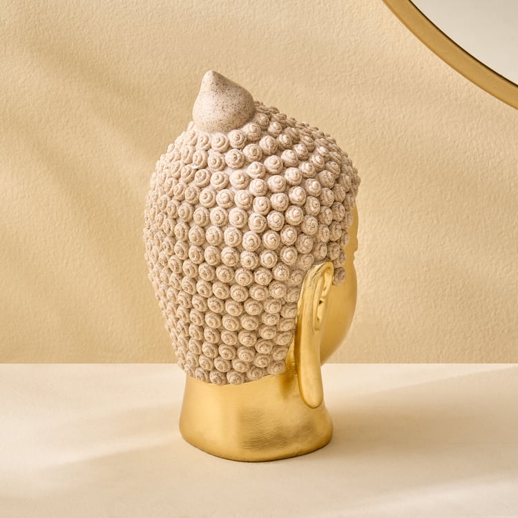 Enlighten Sand Polyresin Buddha Head Figurine