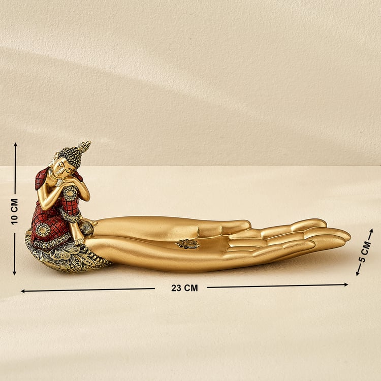 Alpana Ojas Polyresin Buddha Incense Holder