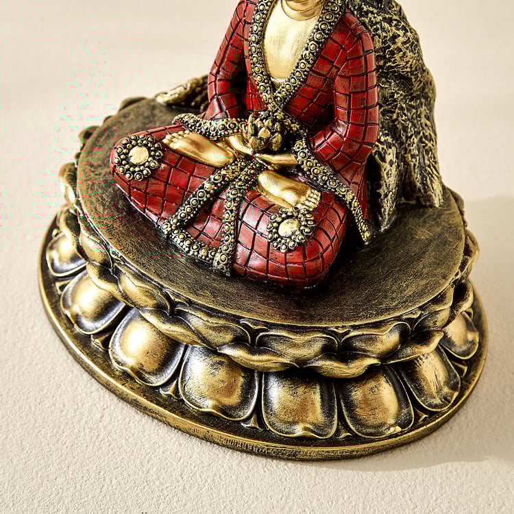 Alpana Ojas Polyresin Buddha Under Tree Figurine