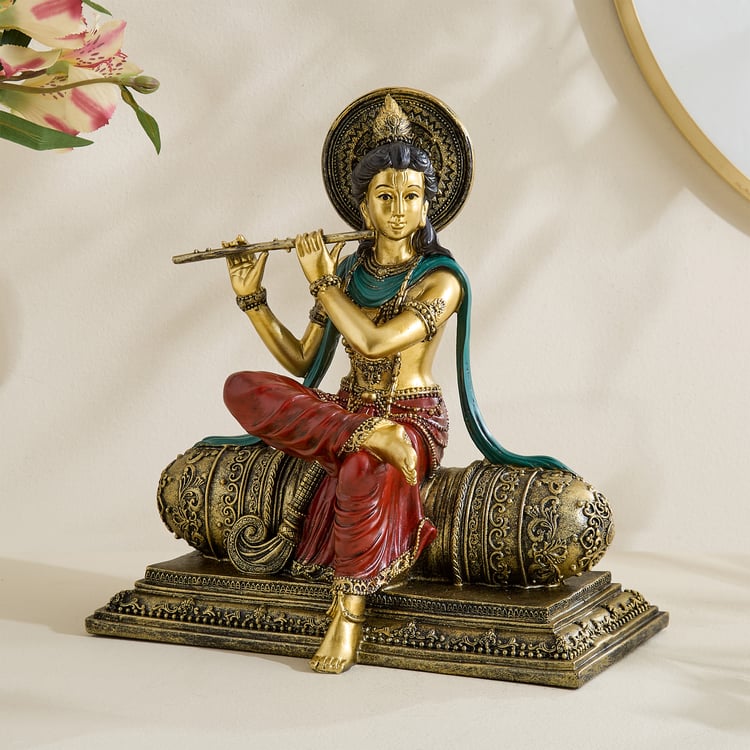 Alpana Ojas Polyresin Krishna with Flute Figurine