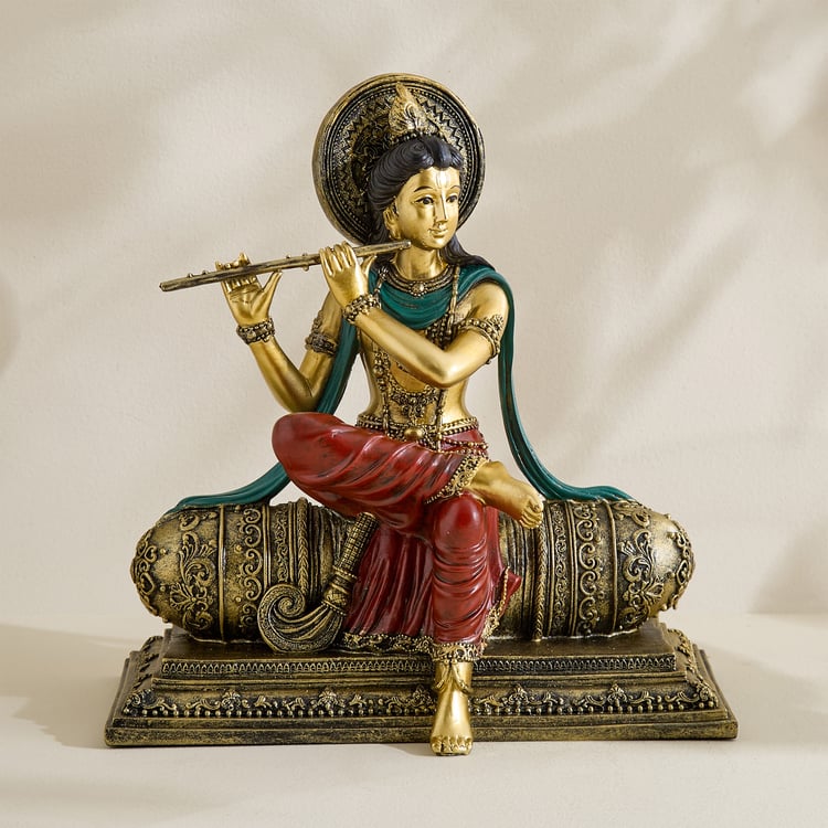 Alpana Ojas Polyresin Krishna with Flute Figurine