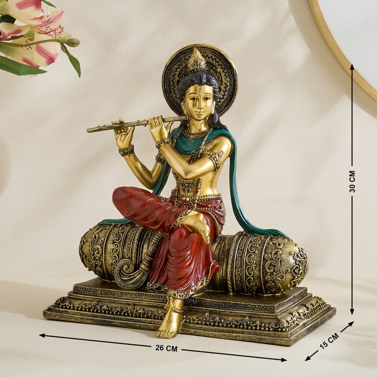 Alpana Ojas Polyresin Krishna with Flute Figurine
