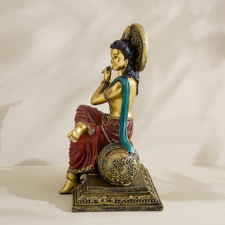 Alpana Ojas Polyresin Krishna with Flute Figurine