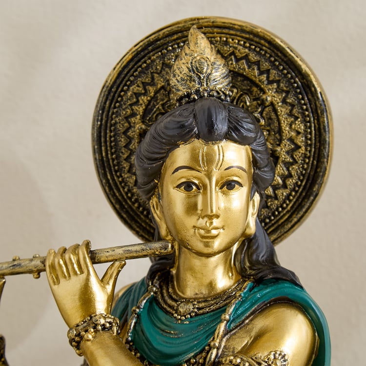 Alpana Ojas Polyresin Krishna with Flute Figurine