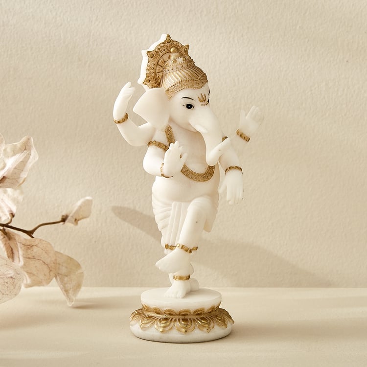 Enlighten Amudha Polyresin Dancing Ganesha Figurine